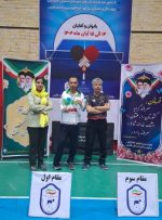 یوسف بچاری نماینده بندرامام ره قهرمان پاراتنیس روی میز منطقه یک کشور شد