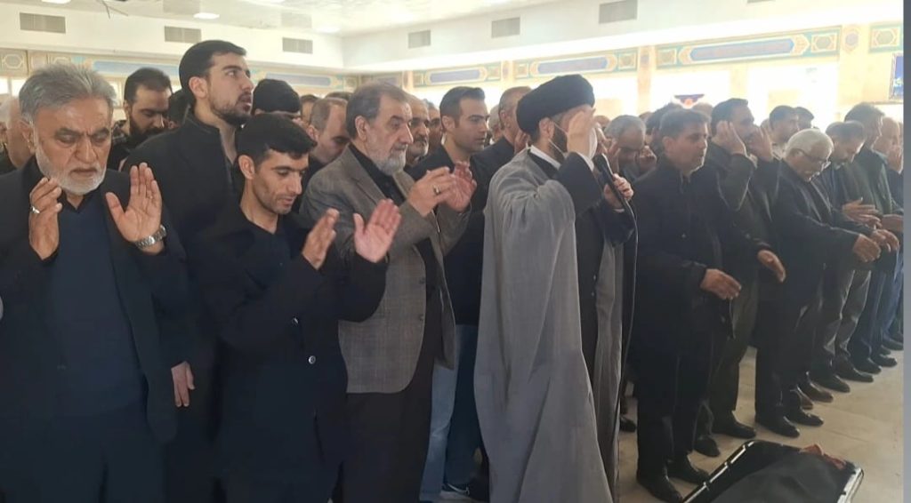 تشییع پیکر خواهر سرلشکر محسن رضایی با حضور جمعی از مسئولان کشوری، استانی و اقشار مختلف مردم