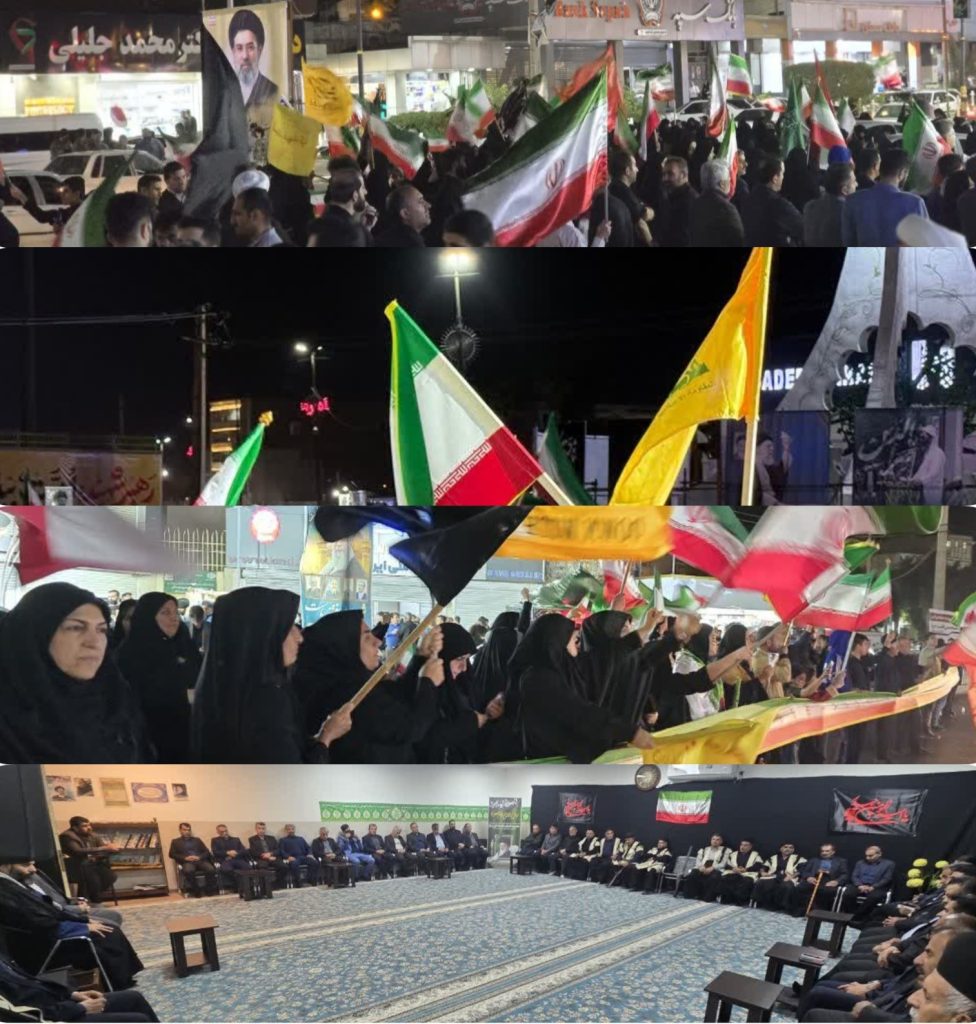 پانزدهمین شب از اجتماعات شورانگیز مسجدسلیمانی ها در دفاع از حریم مقدس وطن