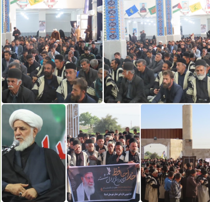 مراسم شهادت امام امت در شهرستان اندیکا برگزارشد
