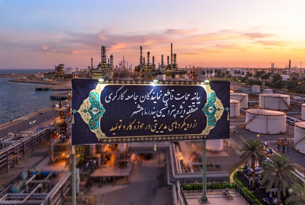 حمایت قاطع نمايندگان جامعه کارگری شرکت صنایع پتروشیمی خلیج فارس در منطقه ویژه پتروشیمی بندرماهشهر از رویکردهای مدیریتی در حوزه کار و تولید