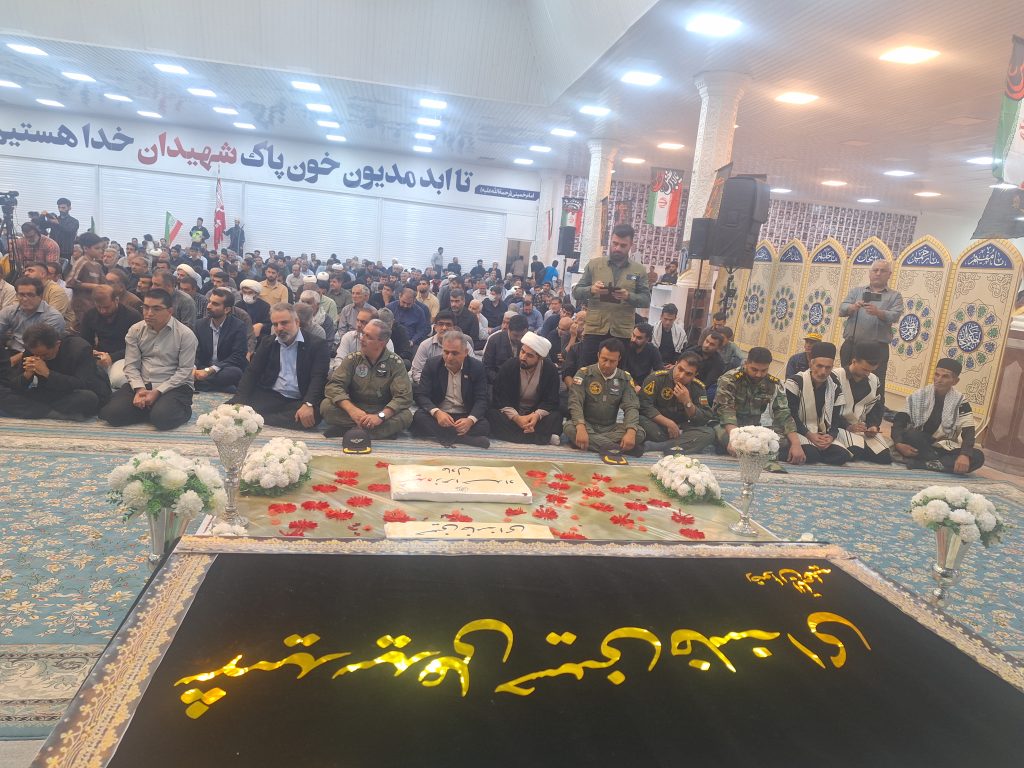 مراسم چهلمین روز تدفین پیکر آقای شهید ایران در مسجدسلیمان برگزارشد